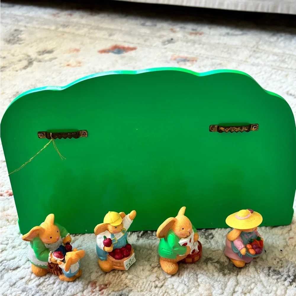 1993 Harvest Hill Easter Bunny Shelf- Collectibles Antiques Handcrafted